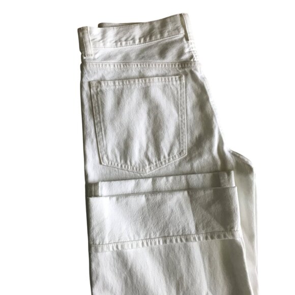 Madewell Low-Slung Baggy Jeans in Pure White size 26 - Picture 7 of 12
